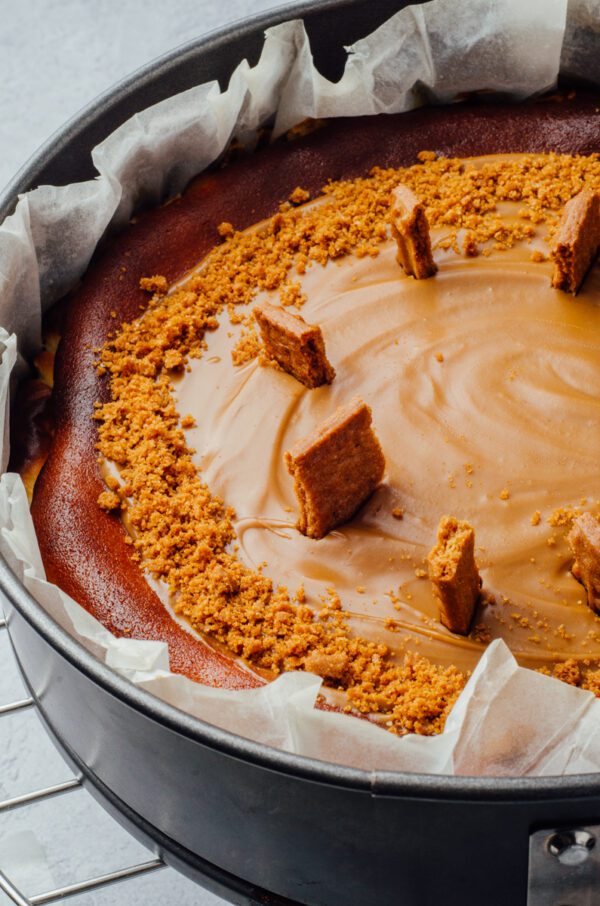 Lotus Biscoff Cheesecake Topped