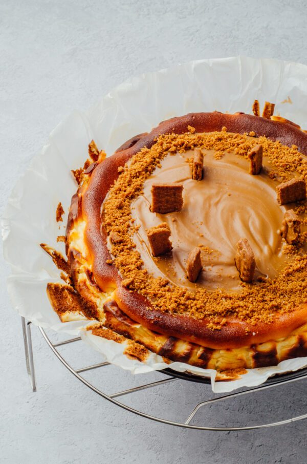 Lotus Biscoff Cheesecake Topped