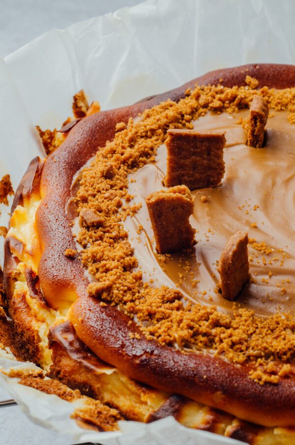 Lotus Biscoff Cheesecake Topped