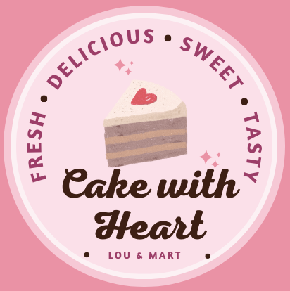 Lou Mart Cake with Heart