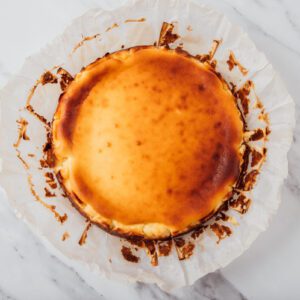 Gluten free spanish baked burnt cheesecake